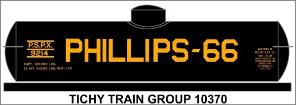 #10370N PHILLIPS 66 UNIVERSAL TANK CAR DECAL