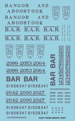 #10427 BAR ROADNAME SET BLUE