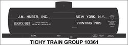 #10361-6O JM HUBER 8000 GAL INK TANKCAR DECAL 6 SETS