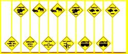 #8321 FUNNY WARNING SIGNS HO