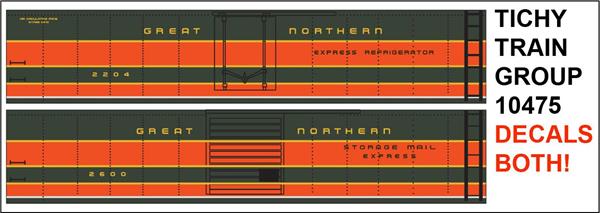 #10475-6 GN EXPRESS MAIL & REEFER 1952