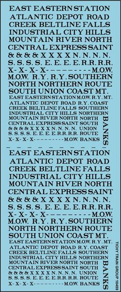 #10459N EASTERN WORDS SET BLACK RR