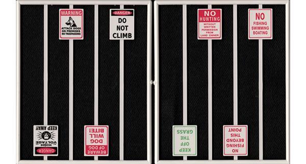 #2100 ASSORTED WARNING SIGNS