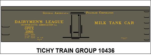 #10436 DAIRYMEN'S LEAGUE GPEX MILK CAR