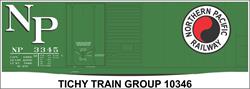 #10346-6S NP 40' DBL DOOR STEEL BOXCAR DECAL 6 SETS