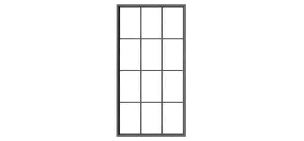 #2089 12 PANE MASONRY WINDOW