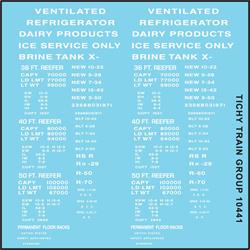 #10441 REEFER DATA 36', 40', 50' WHITE GOTHIC