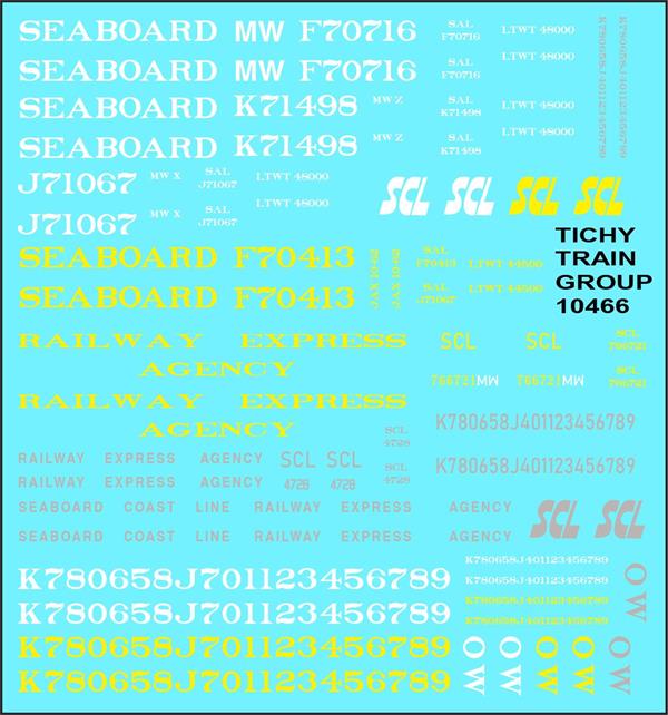 #10466-6 SEABOARD MW & REA CARS