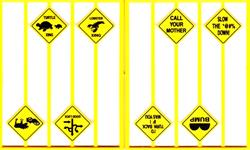#2103 FUNNY WARNING SIGNS O