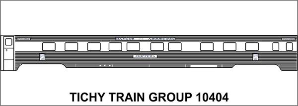 #10404-6O BAR PASSENGER CARS 6 SETS