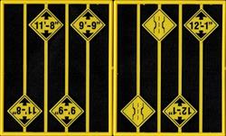 #2083 BRIDGE WARNING SIGNS O